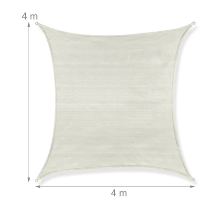 Stínící plachta polyetylenová čtvercová, šedá