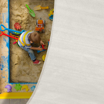 Sun sail polyethylene square gray