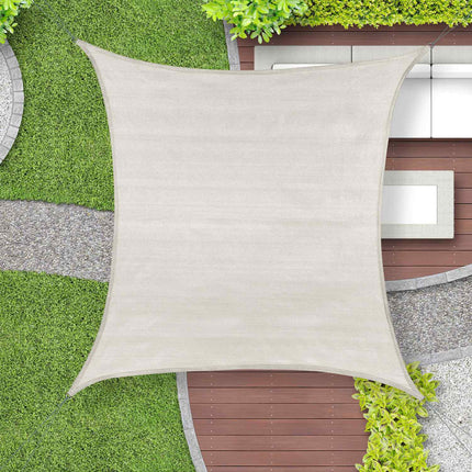 Sun sail polyethylene square gray