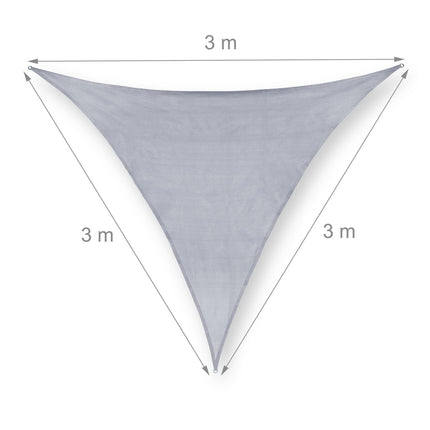 Sonnensegel Polyethylen quadratisch hellgrau