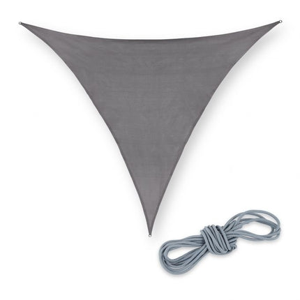Voile d'ombrage triangulaire en polyéthylène gris