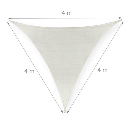 Sun sail polyethylene triangular white