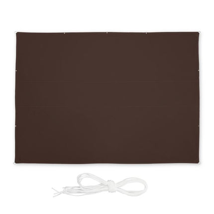 Sun sail rectangular brown