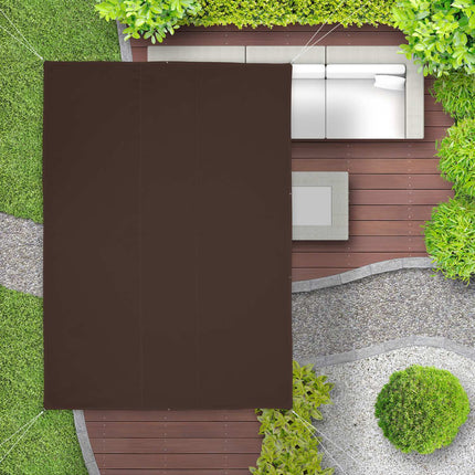 Sun sail rectangular brown