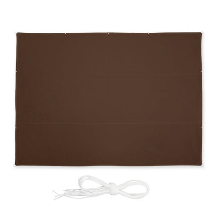 Sun sail rectangular brown