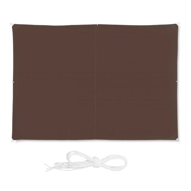 Sun sail rectangular brown