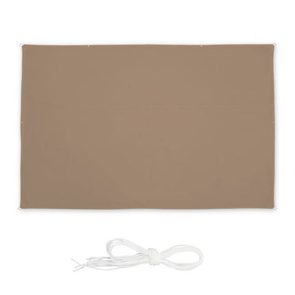Sun sail rectangular coffee brown