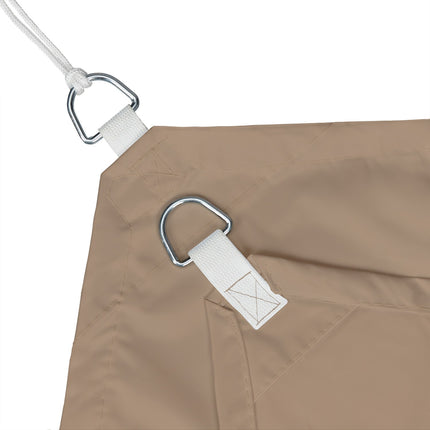 Sun sail rectangular coffee brown