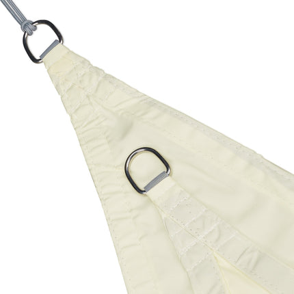 Sun sail rectangular cream colored