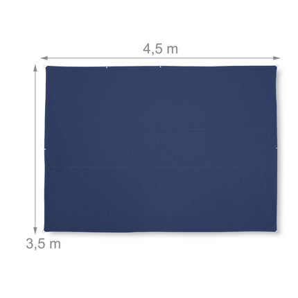Sun sail rectangular dark blue