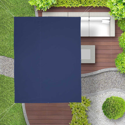 Sun sail rectangular dark blue