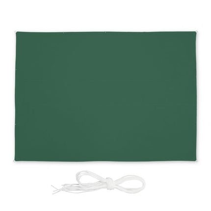 Voile d'ombrage rectangulaire verte