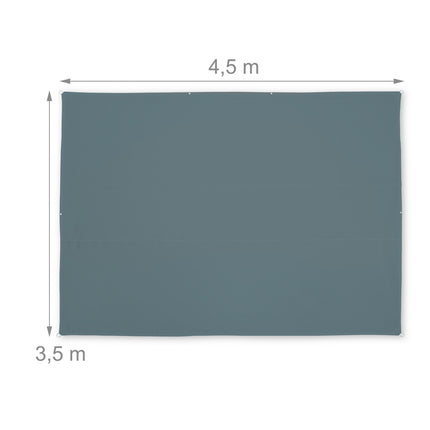Sun sail rectangular grey