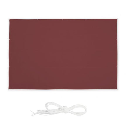 Sun sail rectangular maroon