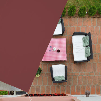 Sun sail rectangular maroon