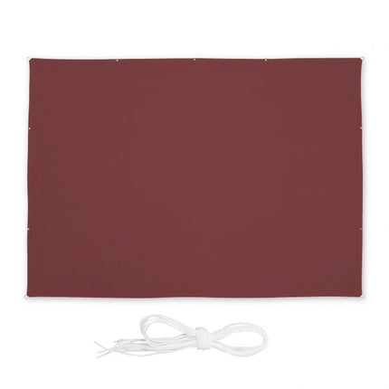 Sun sail rectangular maroon