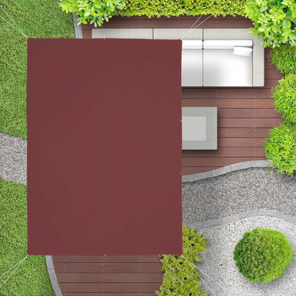 Sun sail rectangular maroon