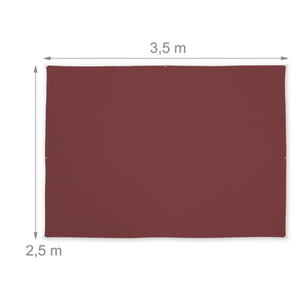Sun sail rectangular yellow