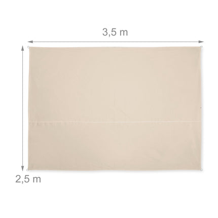 Sun sail rectangular yellow