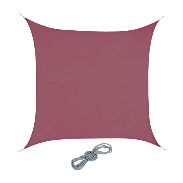 Sonnensegel quadratisch burgund