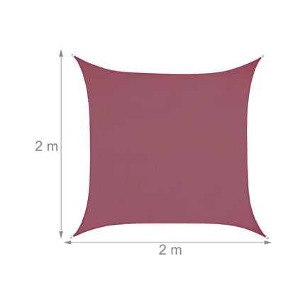 Sun sail square burgundy