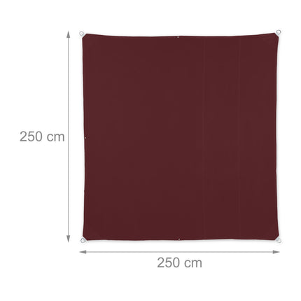 Voile solaire carrée marron
