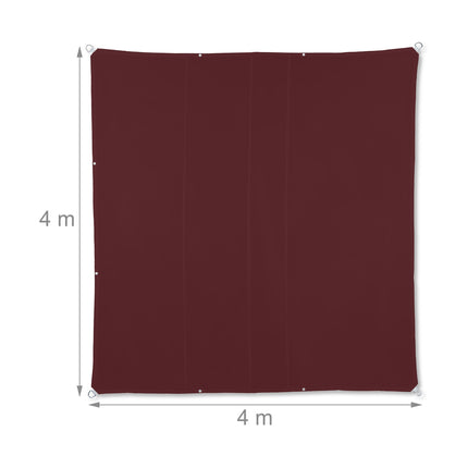 Voile solaire carrée marron