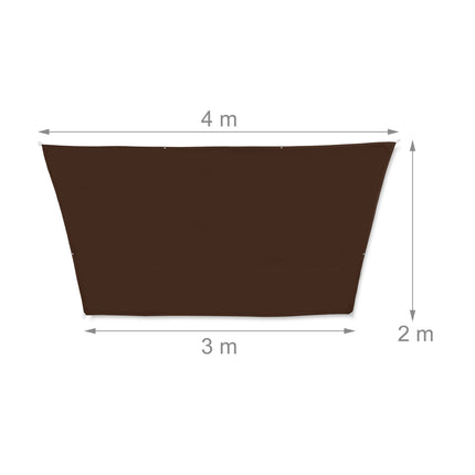 Sun sail trapezoidal gray