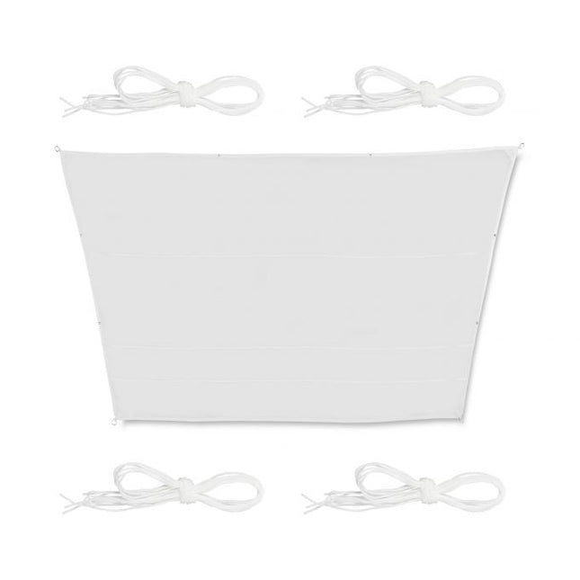 Sun sail trapezoidal white