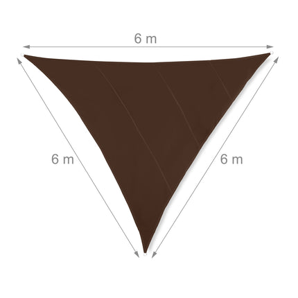 Sun sail triangular brown