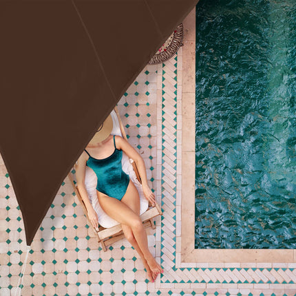 Sun sail triangular brown