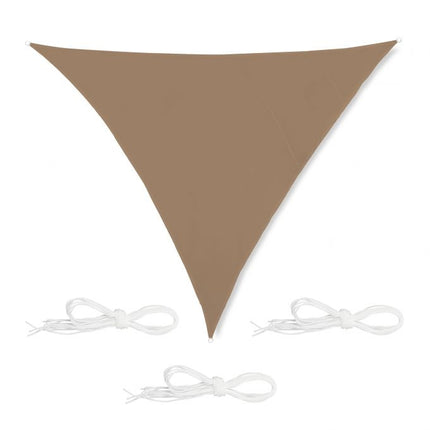 Sun sail triangular coffee brown