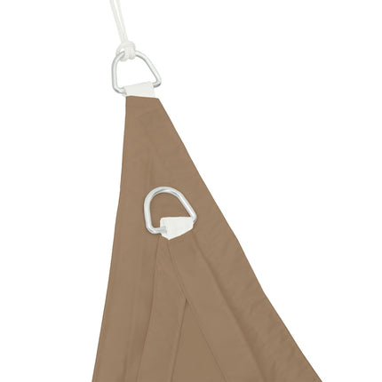 Sun sail triangular coffee brown