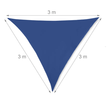 Sun sail triangular dark blue