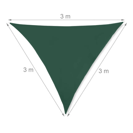 Sun sail triangular green