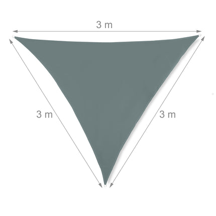 Sun sail triangular white