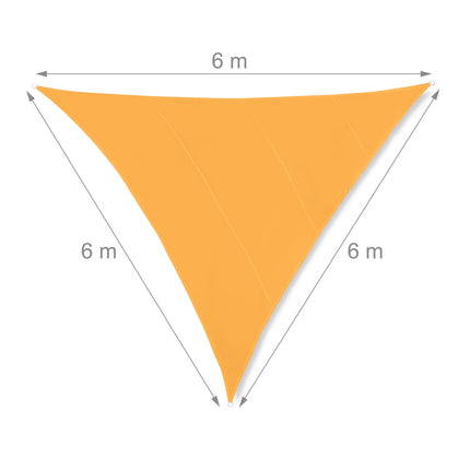 Sun sail triangular yellow