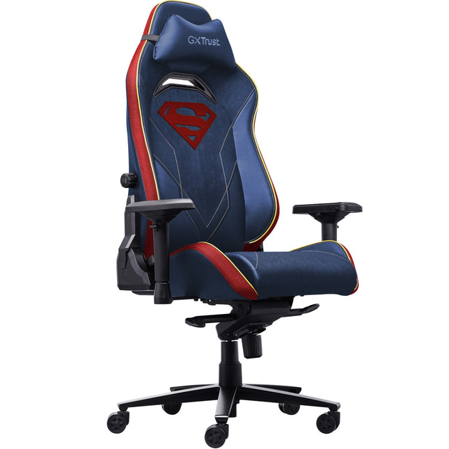 Superman Gaming-Stuhl, verstellbare Lordosenstütze, 4D-Armlehnen