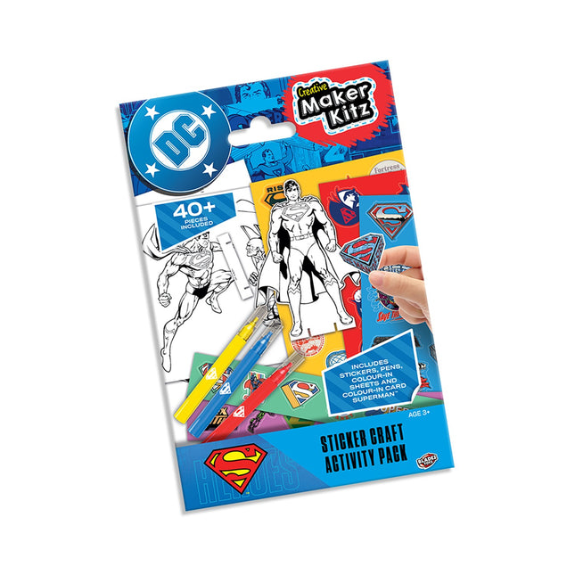 Superman Sticker-Aktivitätsset für Kinder, kreativer Spaß