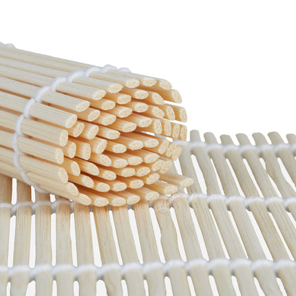 Sushi set in bamboo