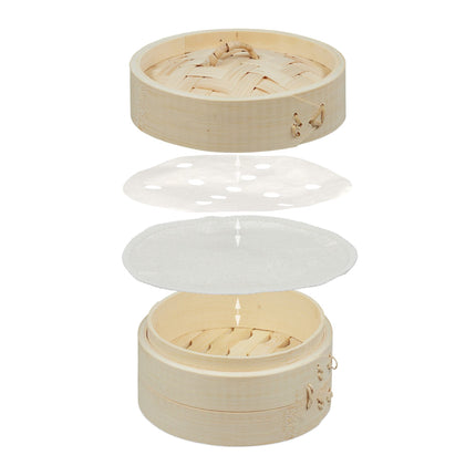 Sushi set in bamboo
