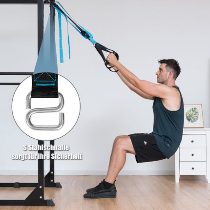 Schlingentrainer, verstellbar 180 kg, Tragetasche