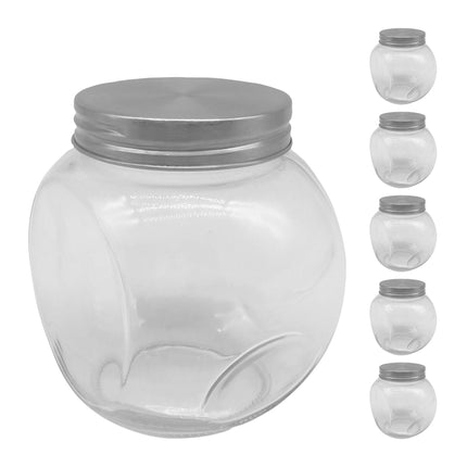 Süßigkeiten-Gläser-Set, 6 Stück, 480ml Glasbehälter