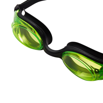 Swimming Goggles, Anti-Fog, Black/Green