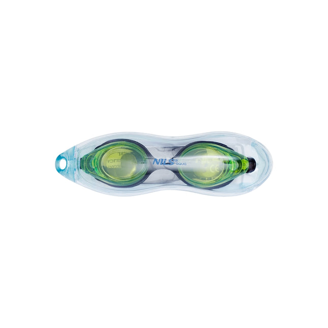 Schwimmbrille, Antibeschlag, Schwarz/Grün