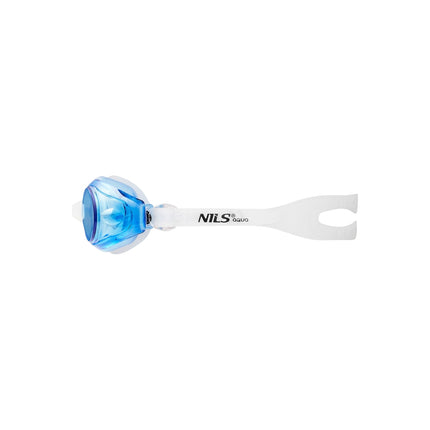 Schwimmbrille, Antibeschlag, UV-Schutz, Weiß/Blau