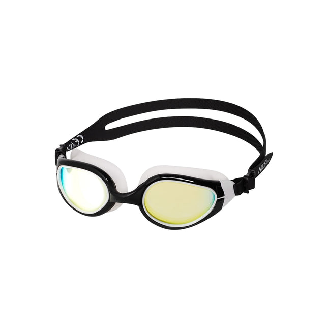 Schwimmbrille, Schwarz/Weiß, Antibeschlag, UV-Schutz