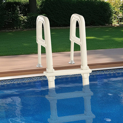 Swimming Pool Ladder, 5-Step Double Handrails, 300 lb