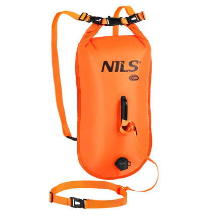 Schwimmboje mit 28-Liter-Trockensack, Rucksack