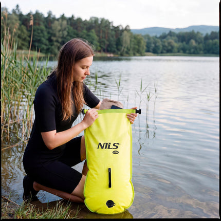Swimming Safety Buoy With 28L Dry Bag, Backpack